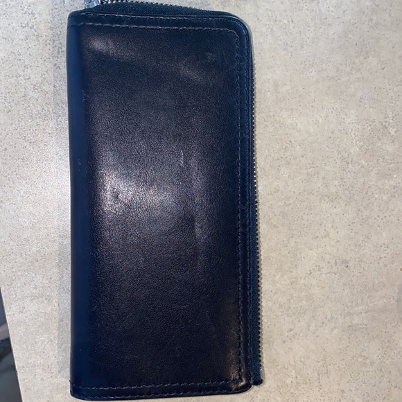 Black leather Coach wallet 8 card holders - Picture 4 of 4